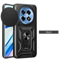 Šarvuotas dėklas OnePlus 12 One Plus 12R 11 11R, apsauga objektyvui, su žiedu, magnetiniu laikikliu, verslo tipo, pilnos apsaugos dangtelis For OnePlus 12R juoda