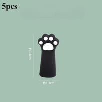 5pcs Cartoon Pencil Sleeve, Super Cute Cat Paw Pencil Cap, Pencil Soft Silicone Protector 5pcs juoda