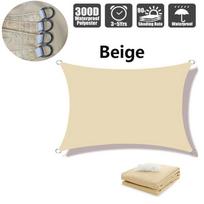 Neperšlampamas Didelis Apsauga nuo Saulės Pavėsinė Apsauga nuo Saulės Lauko Baldakimas Sodas Terasa Baseinas Pavėsis Burė Markizė Kempingo Pavėsis 200x200cm smėlis