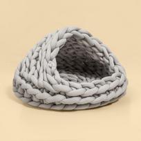 Megztas šunų ir kačių namelis visiems sezonams Patogus ir uždaras Tinka katėms Augintinio katės namelis Augintinių reikmenys Didelės talpos Bottom diameter 40cm