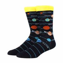 Unisex tapybos stiliaus astronautas vyras kojinės medvilninės Harajuku spalvingos pilnos kojinės moterims kosmoso gatvės apranga 1 pora dydis 38-46 black