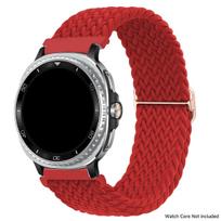 Pintas nailoninis dirželis Samsung Galaxy Watch 8 40mm 44mm/Watch 8 Classic 46mm laikrodžiui be tarpų, skirtas Galaxy Ultra 2025, nailoninė apyrankė Watch Ultra 2025 red
