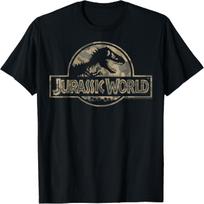 Jurassic World Camo T-Rex Fosilijos Logotipo Marškinėliai XL gray
