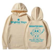 Ariana Grande Šviesesnių dienų priekyje turo albumas 2025 m. Hoodis Vyrams Moterims Harajuku Mada Ilgomis Rankovėmis Oversized Megztinis Streetwear M beige