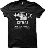 Gibson Les Paul inspired guitar black t-shirt 9297 M black