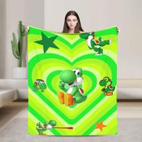 Princesės Daisy Marios Antklodė Vilnos Spaudinys   Daugiafunkcinė Super Šilta Antklodė Lovai Sofa Lovatiesiui 75x100cm 30x40in green