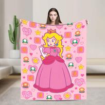 Princesės Daisy Marios Antklodė Vilnos Spaudinys   Daugiafunkcinė Super Šilta Antklodė Lovai Sofa Lovatiesiui 75x100cm 30x40in