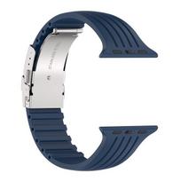 Dirželiai Apple Watch ultra 2 juosta 44mm 40mm 49mm 45mm 41mm 38 46mm 42mm Silikoninė apyrankė correa iwatch serija 3 6 se 7 8 9 10 S10-46 42 44 45 49mm vidurnakčio mėlyna spalva