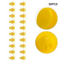 50 vnt. Volvo kniedės Automobilio durų apdailos panelių spaustukai Tvirtinimo detalės Hyundai Volvo S80 S40 S60 C30 C70 V40 V50 V70 Geltonas plastikas CHINA yellow