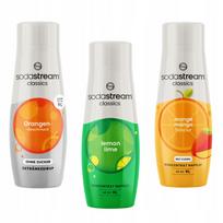 Sodastream Orange Zero + LemonLime + Orange Mango 3-pack concentrates
