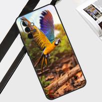 Animal Parrot Birds Case For Samsung Galaxy A55 A35 A15 A56 A36 A26 A16 A06 A54 A34 A14 A12 A22 A32 A52 A13 A53 Samsung A35 brown