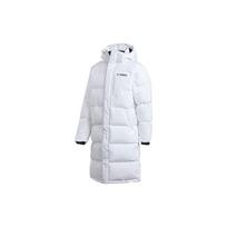 Adidas Terrex Outdoor Hooded Down Jacket, Men's Regular Fit Winter Warm Outerwear White GE9875 XL white