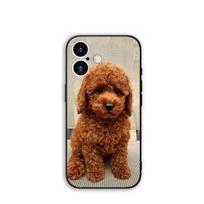 Telefono dėklas Mielas pudelis Šuo Augintinio dėklas Apple iPhone 17 16 11 Pro XS Max XR 6 7 8 Plus + 16E SE 2020 Air 5 8+ Dėklas iPhone17 Pro beige
