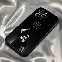 Drake O-OvO pelėdos dėklas telefonui iPhone 16,15,14,13,12,11,Pro,Max,Plus,X,XS,SE4,E,Mini,Minkštas juodas dėklas iPhone17