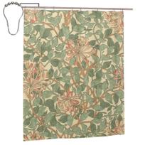 William Morris Sampler Dušo Užuolaida Vonios kambariui Poliesterio Vandeniui Atsparios Vonios Užuolaidos Su Kabliukais W180H200(CM)-1 Pcs