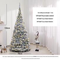 1.8 Meter Light-Up Korean Style Folding Christmas Tree Floor Decoration gray