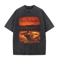 Skalbtas Vintažinis Roko Grupės Alice in Chains Jar of Flies Albumo Grafinis Marškinėlis Unisex Gotikinis Punk Pop Muzikos Marškinėlis Per dideli Marškinėliai M black