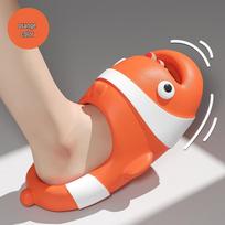 Clownfish Neslystančios vasarinės šlepetės moterims, vyrams ir vaikams - Storu padu šlepetės namams, vonios kambariui ir lauko naudojimui 44-45 beige