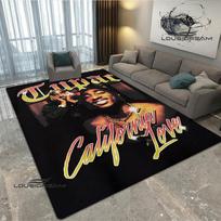 Hip-hop 2PAC spausdintas kilimas Neslystantis kilimas lauko kilimai zoninis kilimas Namų miegamojo dekoras kilimas miegamajam gimtadienio dovana 60cm x 90cm