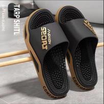 Unisex Akupresūros Masažiniai Šlepetės, Neslystančios Ir Patogios Šlepetės, Atsitiktinio Sportinio Stiliaus, Tinka Naudoti Patalpoje/Lauke/Paplūdimyje, Unisex 44-45 šalta juoda spalva
