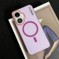 For Xiaomi POCO X8 Pro Max Case Hard Transparent Magnetic Wireless charging Protect Back Cover For POCO X8Pro Max Phone Shell Poco X8 Pro Max rožinė raudona spalva