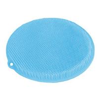 Foot Scrubber Mat with Anti-Slip Suction Cups, Ultra Soft Silicone Bristles Bath Brush, Wall Mounted Bath Foot Cleaner for Deep Cleaning And Massage mėlyna