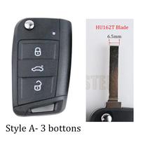 Automobilio raktų pakabuko dėklas Korpusas Volkswagen Vw Golf 7 4 5 Mk7 Mk4 6 Tiguan Gti Skoda Octavia A7 Seat Leon Ibiza Altea black
