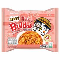 Samyang Rose aštraus vištienos skonio plokšti stikliniai makaronai puodelyje 169,4g / maišelyje 140g / Korėjietiški makaronai, Kfood, Autentiškas korėjietiškas maistas Bag 140g x 4ea red