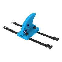 Kid Swimming Tranning Aid Shark Fin Back Float Board EVA Foam Safety Floating Board With Adjustable Belt Fin-Shaped Swimming Aid mėlyna