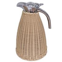 1,5 l rankų darbo pintas rotango vakuuminis termosas, 304 nerūdijančio plieno vandens butelis namams, karštų gėrimų flaskas 1.5L