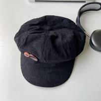 Corduroy Beret Hat For Women With Breathable Warmth And Adjustable Fit For Autumn Winter Fashion juoda