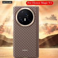 Benks Carbon Fibre Case For Honor Magic V5 Kevlar Wireless Charging Back Cover Case for HONOR MAGIC 5 1PC&ForHONORMagicV5 black