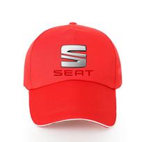 Beisbolo kepurės Lauko Kepurės nuo Saulės Žvejybai Kepurės su Skydeliu Lenktyninių Automobilių Kepurė Skirta Seat Leon 5f Ibiza 6l 6j Leon 1p Pagalvėlė Altea Aksesuarai red