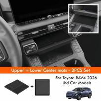 Belaidžio įkrovimo neslystanti kilimėlis Toyota RAV4 2026 LHD Automobilio centrinės konsolės laikymo apsauginis kilimėlis ir keleivio saugojimo organizatorius