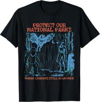 Protect Our National Parks Where Legends Roam T-Shirt XXXL gray