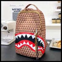Schoolbag new large-capacity student schoolbag personalized shark funny creative backpack ugly cute travel commuter backpack single bag