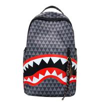 Schoolbag new large-capacity student schoolbag personalized shark funny creative backpack ugly cute travel commuter backpack Bag + charm juoda