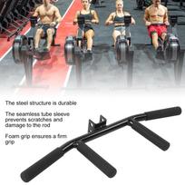Barbell TBar Row Handle Core Strength Training Gym Fitness Attachment Dual Handle Position gray