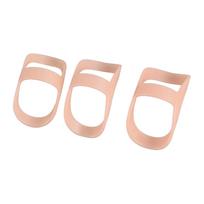 3 vnt. piršto įtvaras, lengvas plastikinis palaikymas, apsauga nuo pirštų sutrikimų 10 11 12 beige