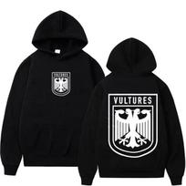 Rapper Kanye West Vultures Printed Autumn/Winter Men'S/Women'S Hip Hop Fashion Retro Sportswear Casual Hoodies Street Wear S black