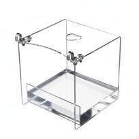 Bird Bath Box Easy to Clean Transparent Cage NoLeak Design Parrot Bathing Tub for 16*16*16cm