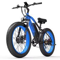 LANKELEISI MG740PLUS Ebike 2000W Motor 48V20Ah Full Suspension Electric Bicycle All-terrain 26*4.0 Inch Fat Tire Electric Bike MG740PLUS-2000W48V20Ah-Blue-TT