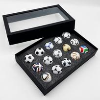 Futbolo kamuolio suvenyras Dekoratyvinė figūrėlė futbolo gerbėjams One Size black