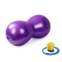 Žemės riešuto kamuolys su pompa, pripučiamas sensorinis vaikams, vaikams, aktyvus balansavimo treniruotėms 30-60cm violetinė