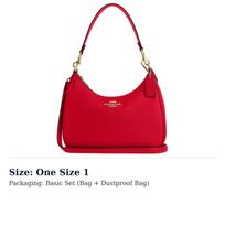 COACH Teri Leather Crossbody Bag, Shoulder Bag Large Women's Red CV935-IMUP7 One Size 1 red