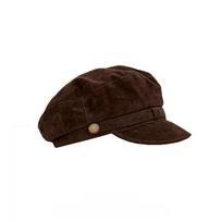 Merald Brown Suede Beret Hat For Women Autumn Winter Fashion Accessories ruda