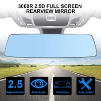 Anti-glare Wide-angle Blue Frameless Mirror 2.5D Full Creen HD Glass Car Interior Rear View Mirror 3000R Micro Curvature Lens Interior Mirrors6