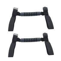 Roll Bar Grab Handles Grip Handle Fits For 1995- Jeep Wrangler YJ TJ JK JKU JL Sports Sahara Freedom Rubicon X Unlimited 2pcs Black gray