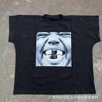 Kanye West YZY Bully LA SOFI Merch YE LIVE Flag Oversized Cotton Tee Streetwear Unisex Short Sleeve M gray