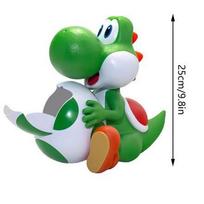 Mario Galaxy Movie Dinosaur Popcorn Bucket Toy Collectible Figure Decor, Nintendo Film Merchandise 25cm